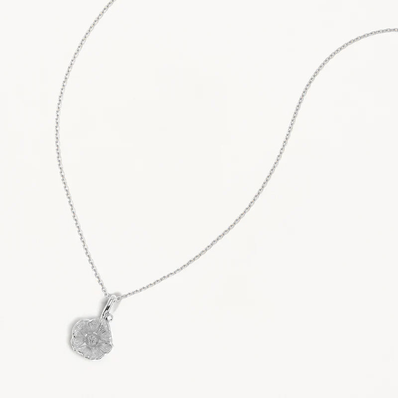 MORNING GLORY SEPTEMBER BIRTH FLOWER NECKLACE