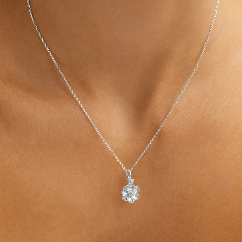 POPPY AUGUST BIRTH FLOWER NECKLACE