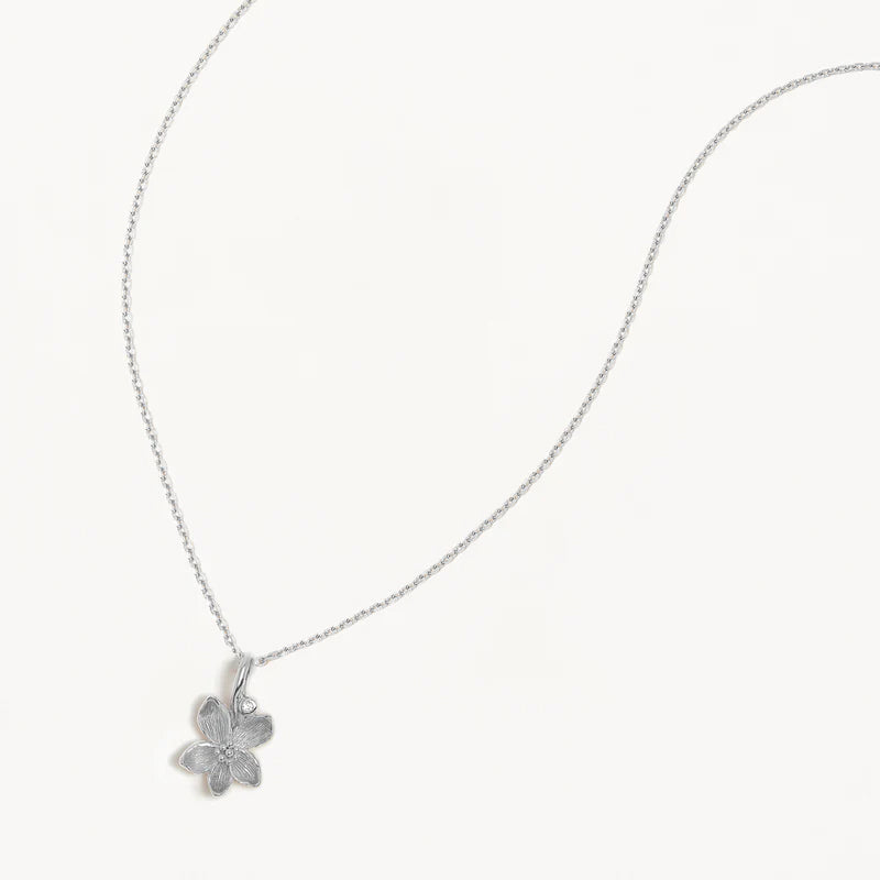 VIOLET FEBRUARY BIRTH FLOWER NECKLACE