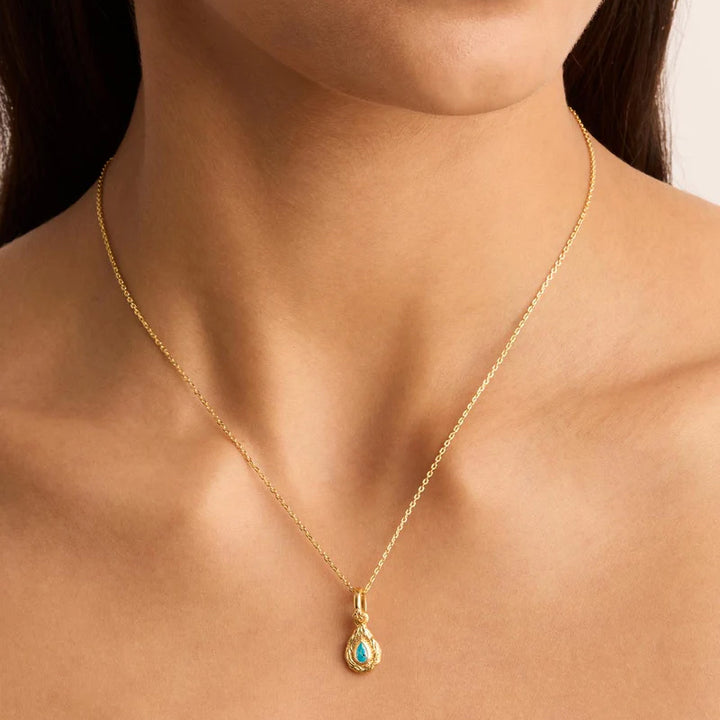 WITH LOVE BIRTHSTONE ANNEX LINK PENDANT - DECEMBER