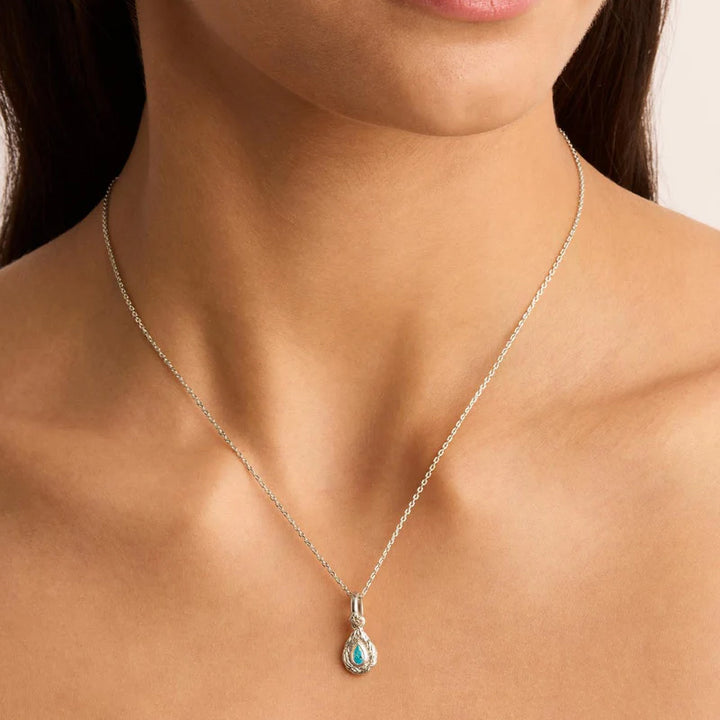 WITH LOVE BIRTHSTONE ANNEX LINK PENDANT - DECEMBER