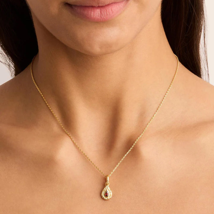 WITH LOVE BIRTHSTONE ANNEX LINK PENDANT - JANUARY