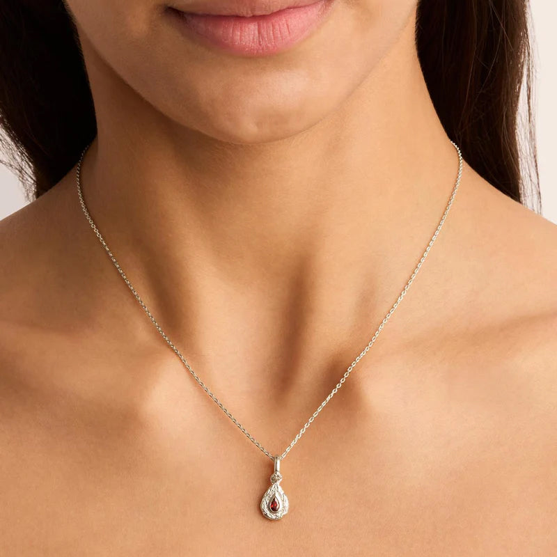 WITH LOVE BIRTHSTONE ANNEX LINK PENDANT - JANUARY