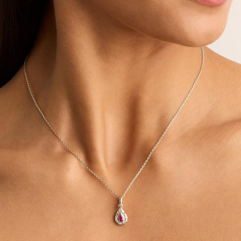 WITH LOVE BIRTHSTONE ANNEX LINK PENDANT - JULY