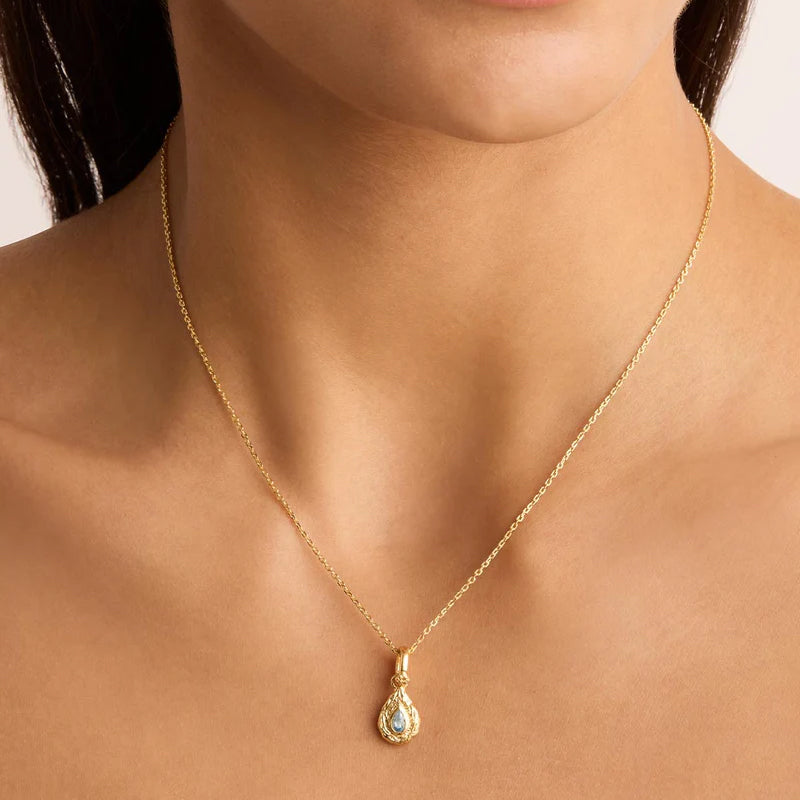 WITH LOVE BIRTHSTONE ANNEX LINK PENDANT - MARCH