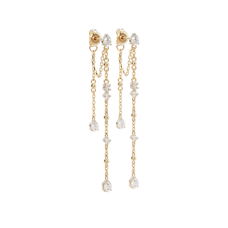 COSMIC WHISPER CHAIN EARRINGS