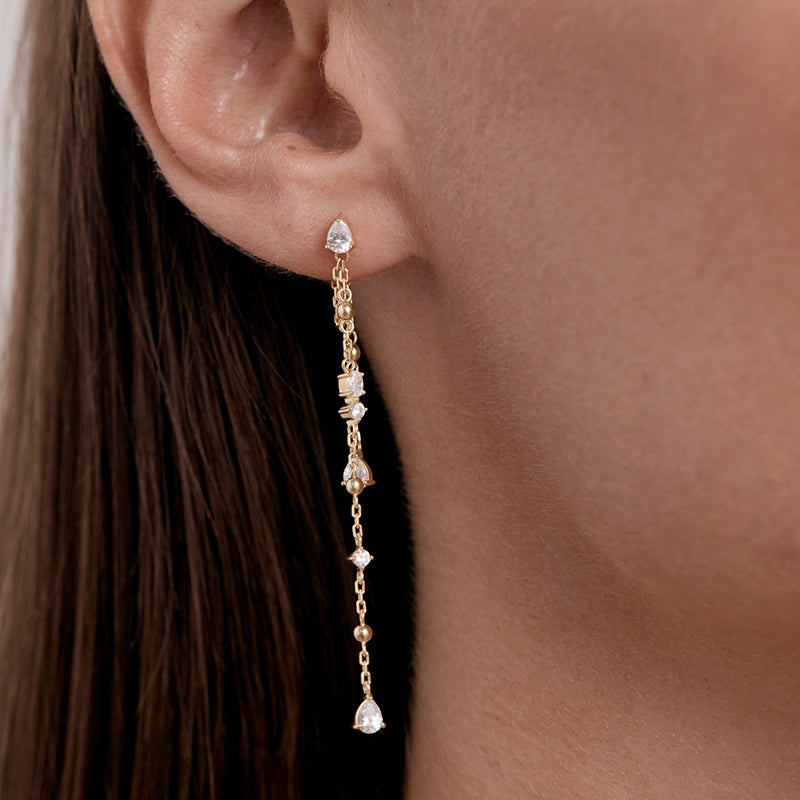 COSMIC WHISPER CHAIN EARRINGS