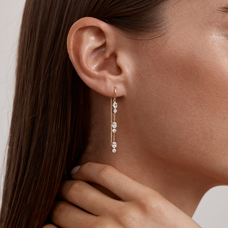IN THE STARS THREAD EARRINGS