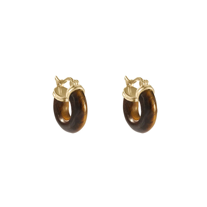 TEMPO TIGERS EYE HOOPS