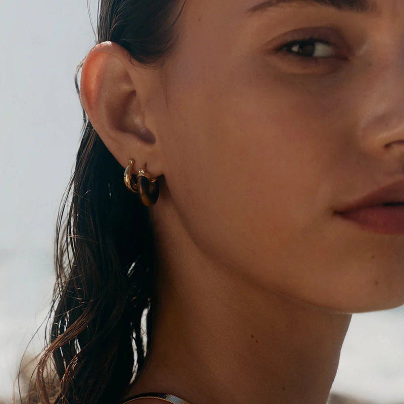 TEMPO TIGERS EYE HOOPS