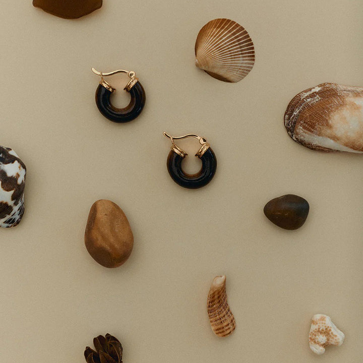 TEMPO TIGERS EYE HOOPS