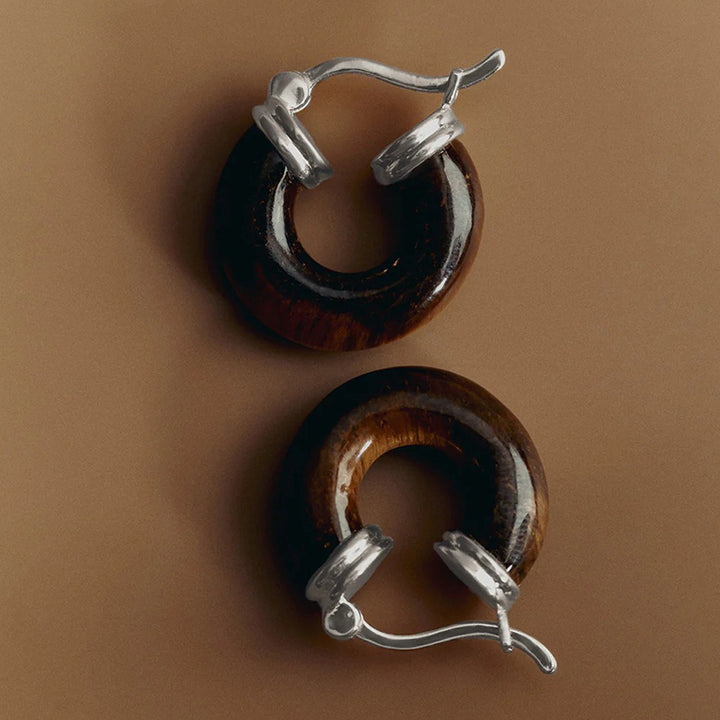 TEMPO TIGERS EYE HOOPS
