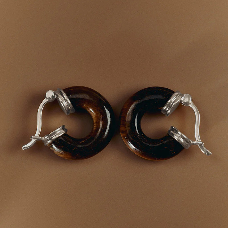 TEMPO TIGERS EYE HOOPS