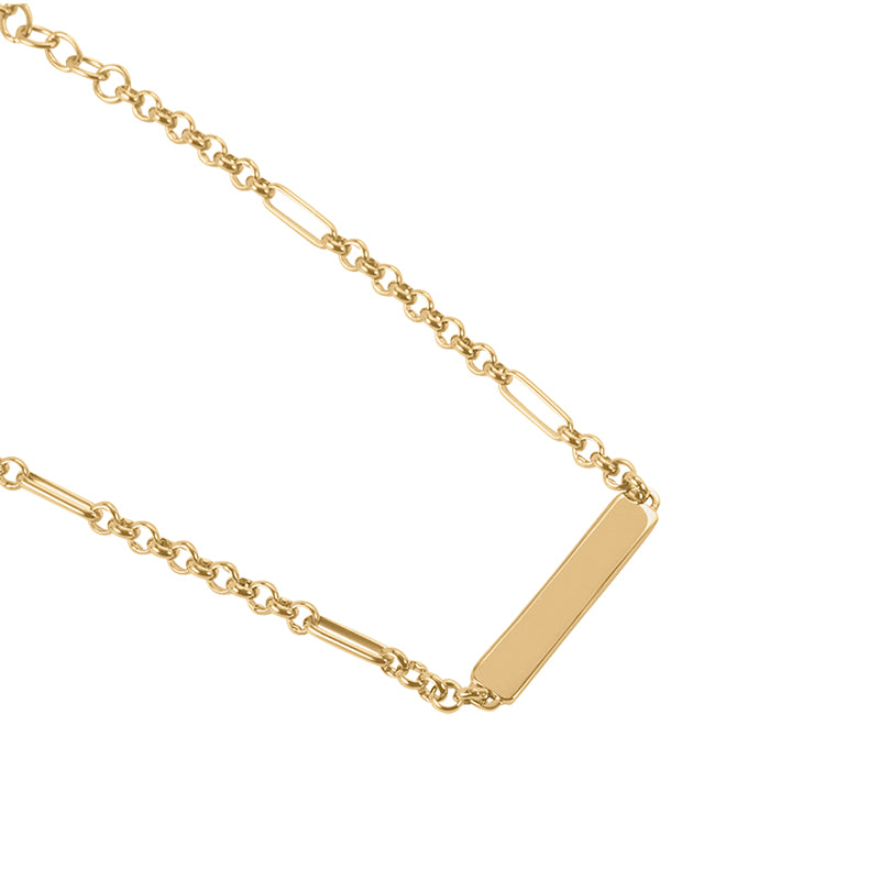 ENGRAVABLE BELCHER CHAIN BRACELET