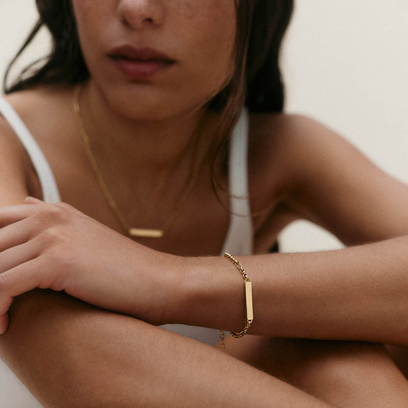 ENGRAVABLE BELCHER CHAIN BRACELET