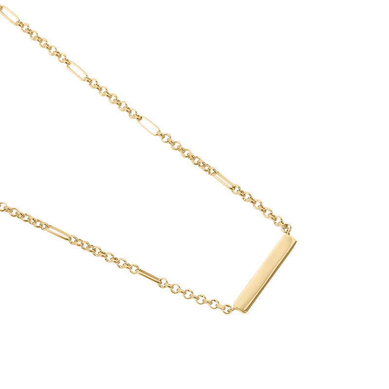 ENGRAVABLE BELCHER CHAIN NECKLACE