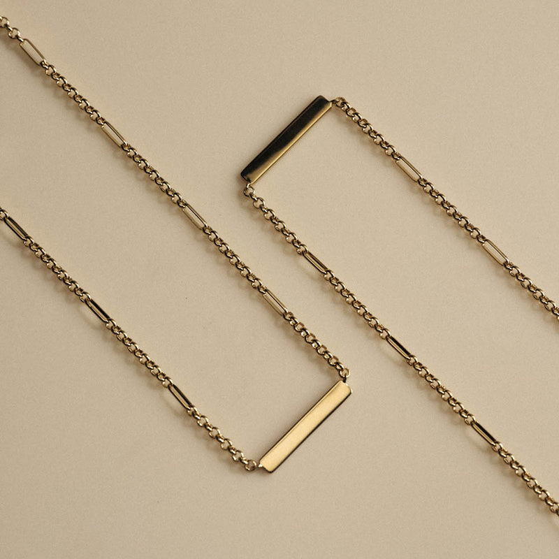 ENGRAVABLE BELCHER CHAIN NECKLACE