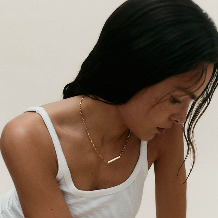 ENGRAVABLE BELCHER CHAIN NECKLACE