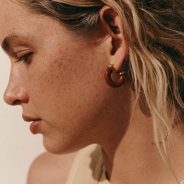 SOLAR JASPER HOOPS