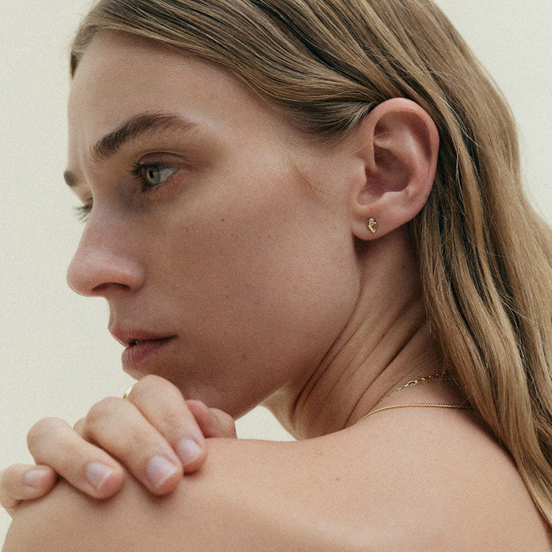 ABODE HEART STUDS