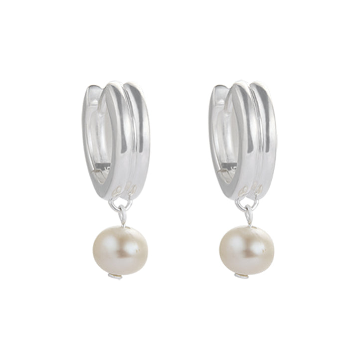 SOLACE PEARL HOOPS