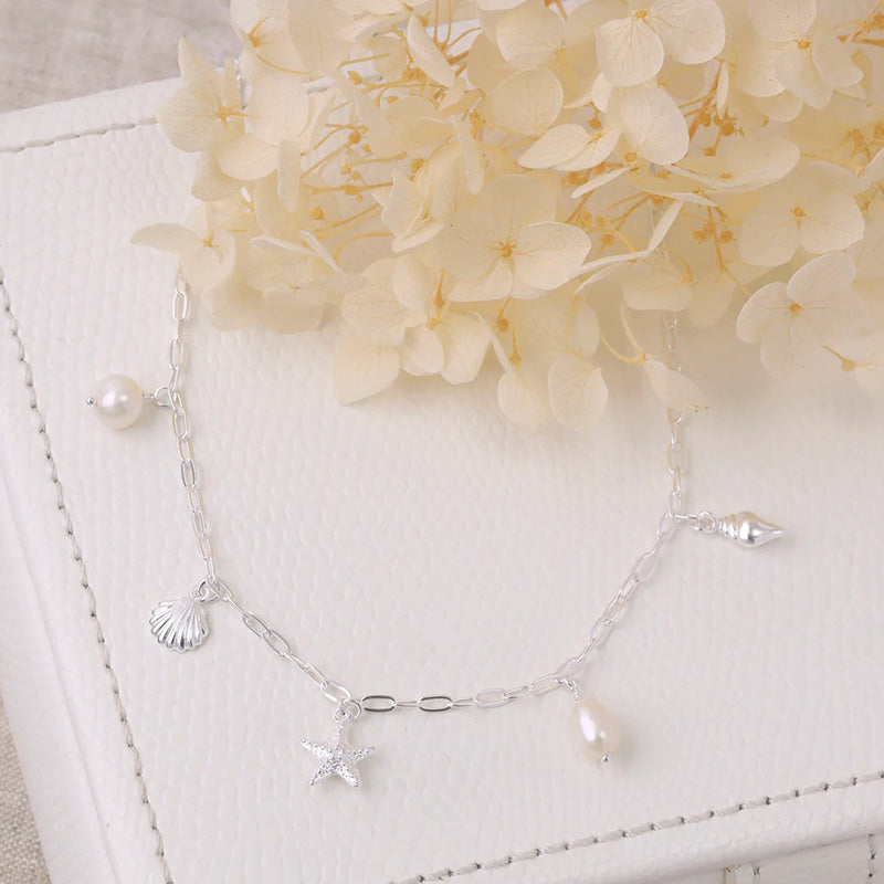 OCEANIC CHARM PEARL NECKLACE