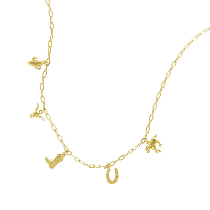 COW GIRL CHARM NECKLACE