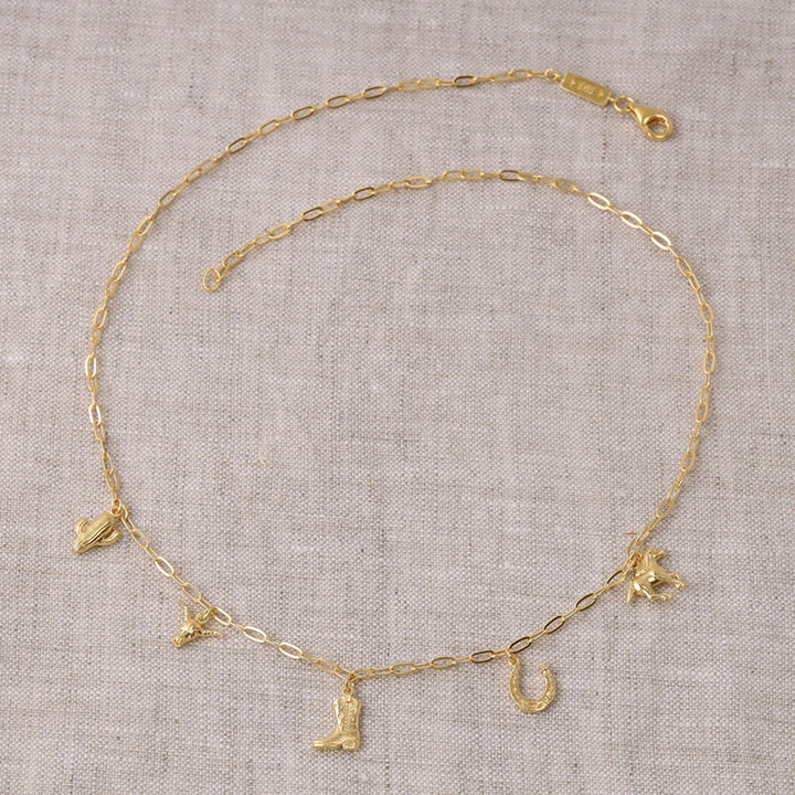 COW GIRL CHARM NECKLACE
