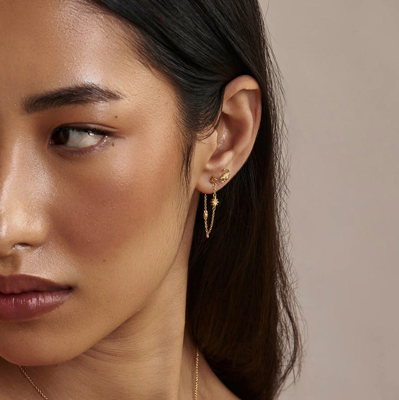 CELESTIAL RIPPLE DROP STUDS