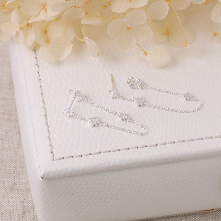 CELESTIAL RIPPLE DROP STUDS