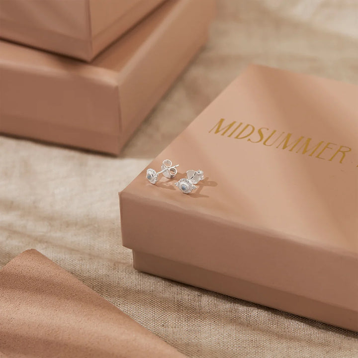 VEYA MOONSTONE STUDS