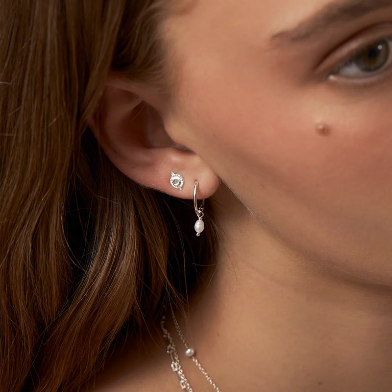VEYA MOONSTONE STUDS