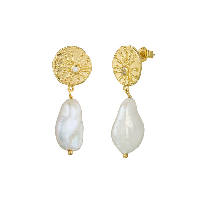 OF THE SEA BAROQUE PEARL EARRING