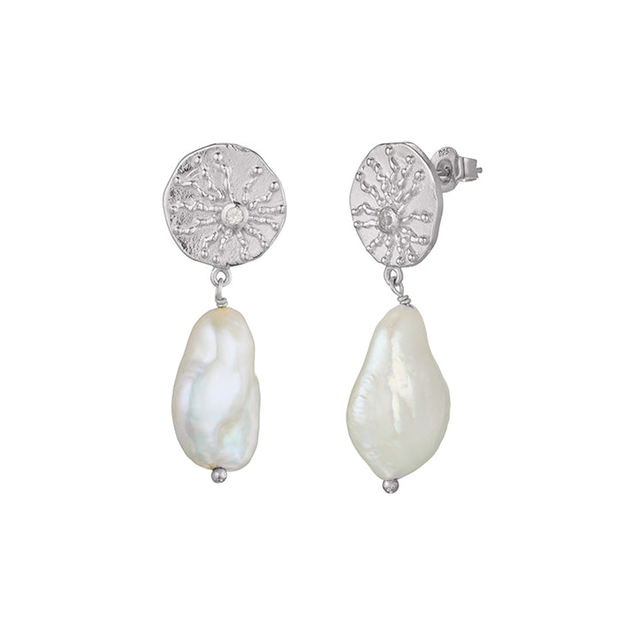 OF THE SEA BAROQUE PEARL EARRING