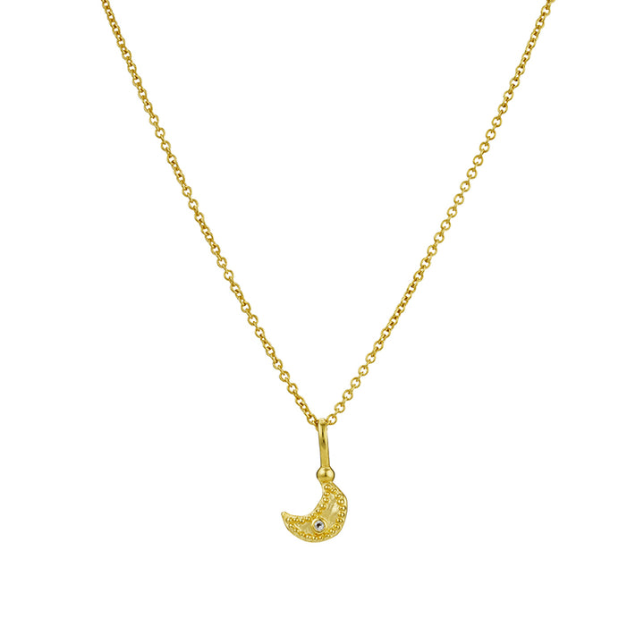 NIGHT SKY MOON CHARM NECKLACE