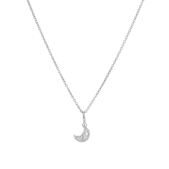 NIGHT SKY MOON CHARM NECKLACE