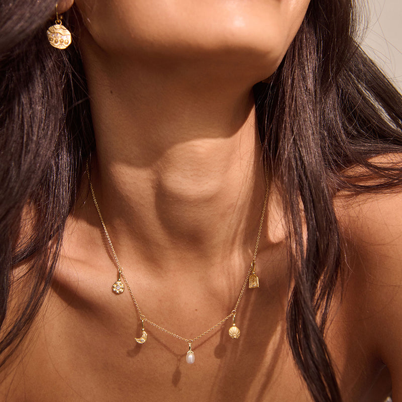 SEA & SKY CHARM NECKLACE