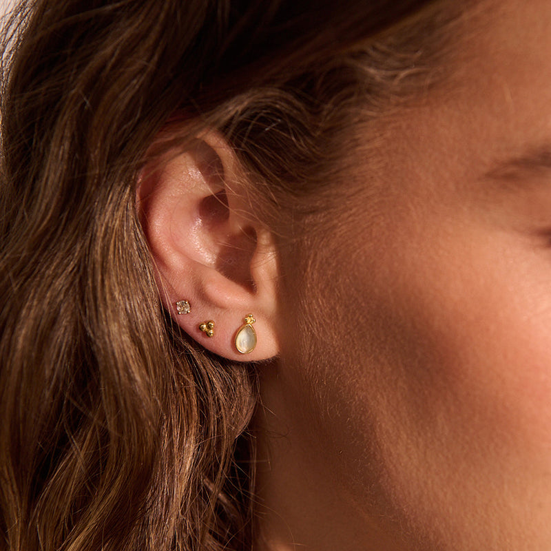 LOVED ALWAYS FACETED MOONSTONE EARRINGS