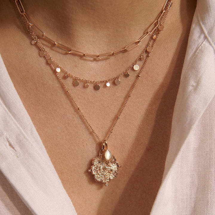 LOVED ALWAYS PENDANT NECKLACE LARGE