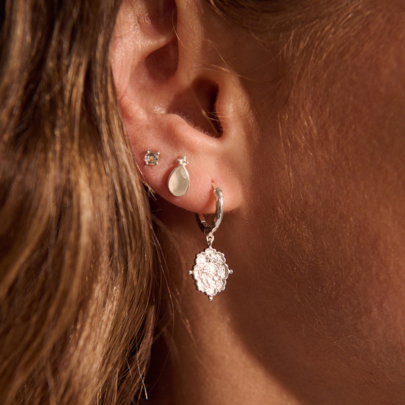 LOVED ALWAYS FACETED MOONSTONE EARRINGS