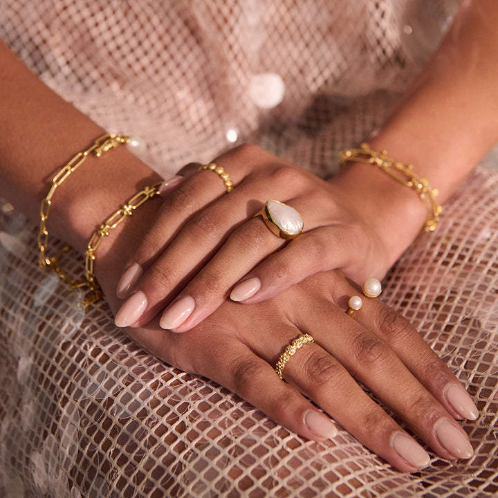 OF THE SEA BAROQUE PEARL RING