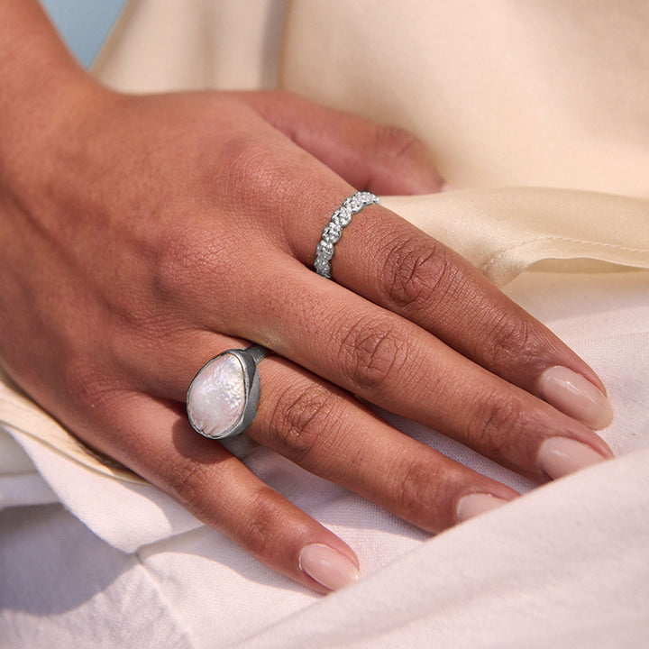 OF THE SEA BAROQUE PEARL RING