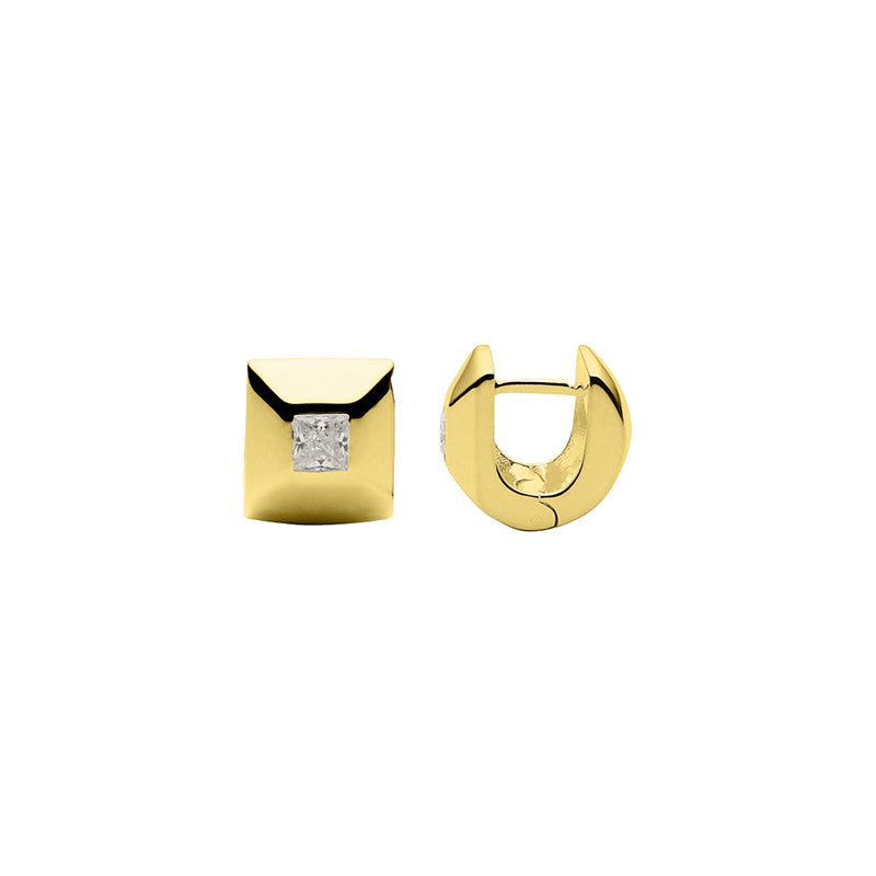 HALO CUBIC ZIRCONIA EARRING