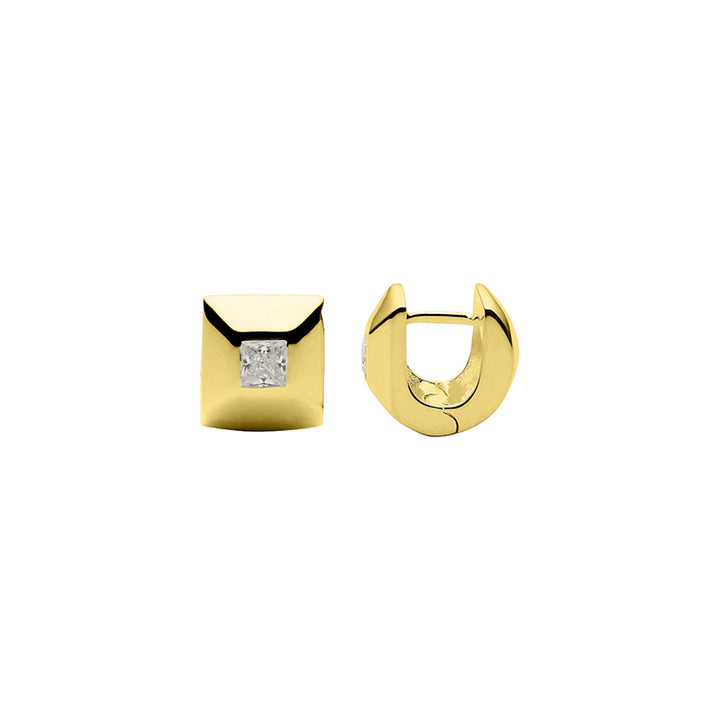 HALO CUBIC ZIRCONIA EARRING