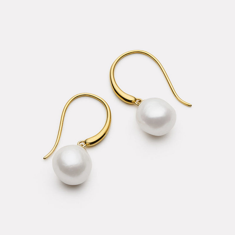 OCEAN GLOW & PEARL EARRING