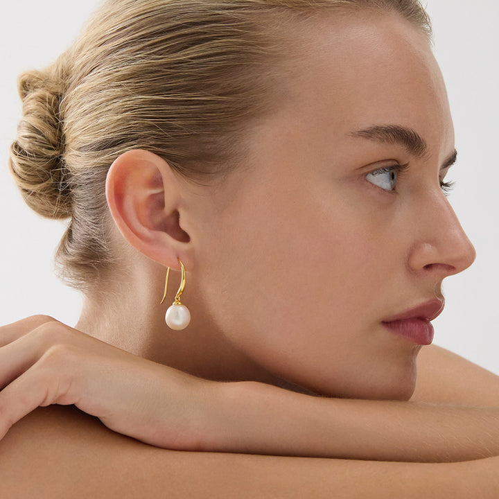 OCEAN GLOW & PEARL EARRING