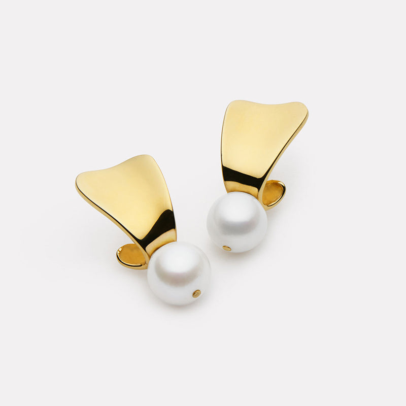 SUNBEAM & PEARL EARRING