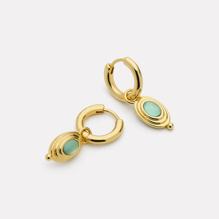 HORIZON BLUE TOPAZ EARRING