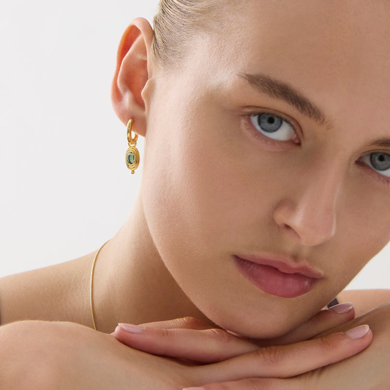 HORIZON BLUE TOPAZ EARRING