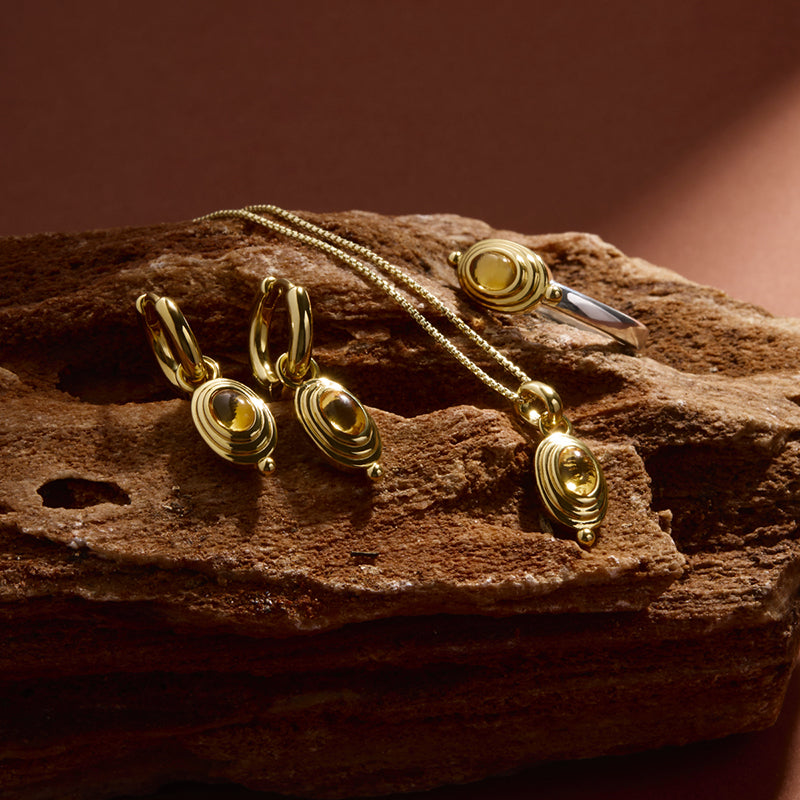HORIZON CITRINE EARRING